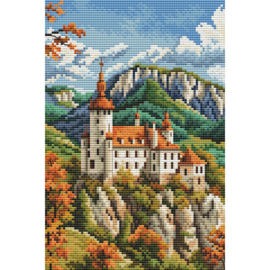8109 - Borduurpakket Castle in the Mountains - Collection d'Art