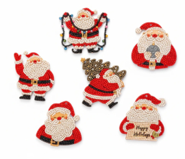 481-388 Santa Cheer - DIY Hanging Acrylic Charm Chains Kit (Kit of 6)