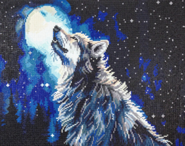 481-005 Midnight Snowfall - Diamond Painting op houten frame - Letistitch (Limited Edition)