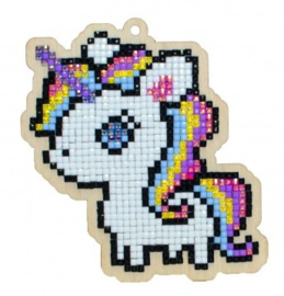 Setje met houten figuurtje DP MAGICAL UNICORN WWP305