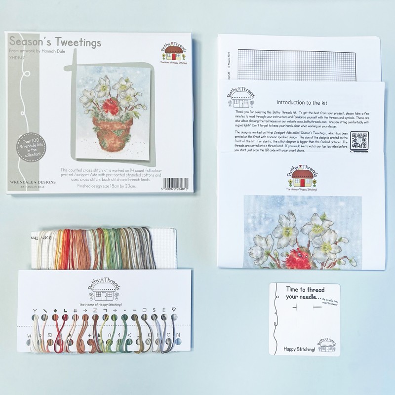 Borduurpakket Hannah Dale - Season's Tweetings - Bothy Threads