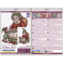 AH-346 Borduurpakket ABRIS ART - Grandma's Treats - Grootmoeders Koekjes