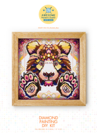 Diamond painting MANDALA Dieren BEER POTEN