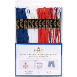 DMC MOULINÉ PACK  FRENCH TOUCH - 12 STRENGEN (4mtr per streng)