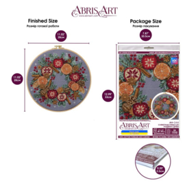 AH-344 Borduurpakket ABRIS ART - Christmas miracles - Kerst Wonderen