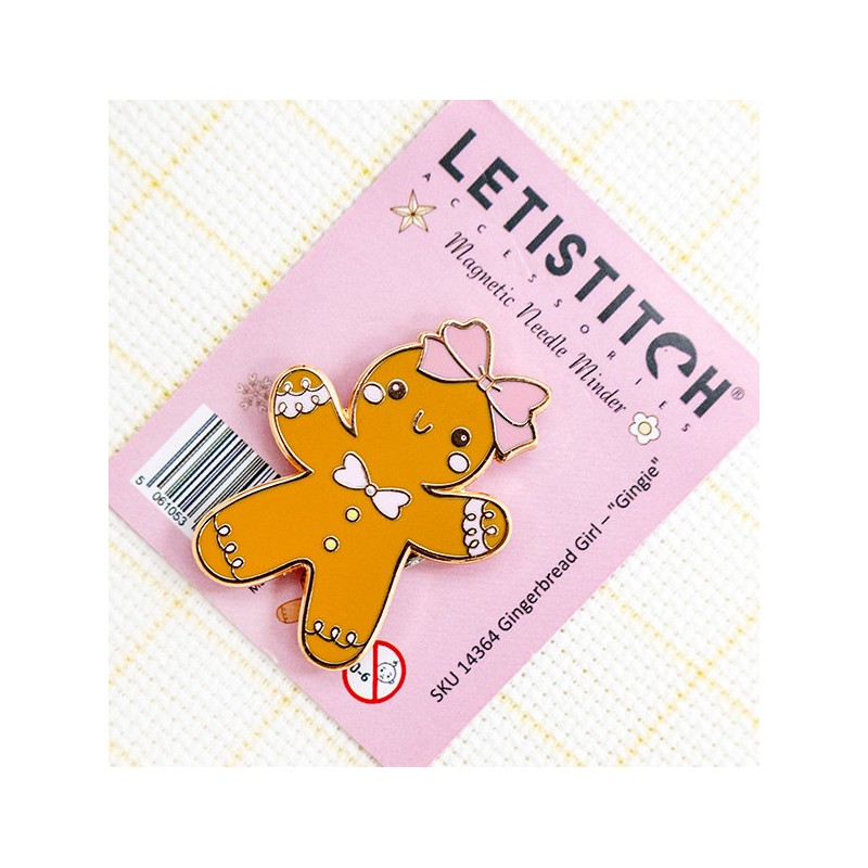 LETI - Needleminder Gingerbread Girl - letistitch