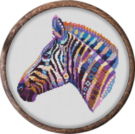 Borduurpakket Mandala Zebra - 568 - Awesome Pattern Studio