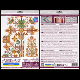 AH-321 Borduurpakket ABRIS ART -  Homely Traditions - Huiselijke Tradities