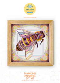 Diamond painting MANDALA Insecten BIJ