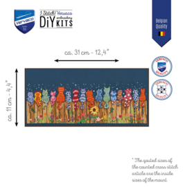 Borduurpakket Vervaco - Katten op Hek - PN-0220583
