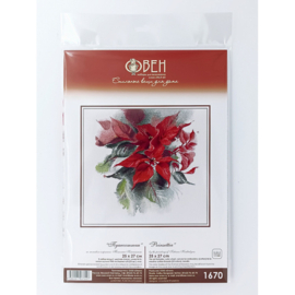 1670  Borduurpakket - Poinsettia - OVEN