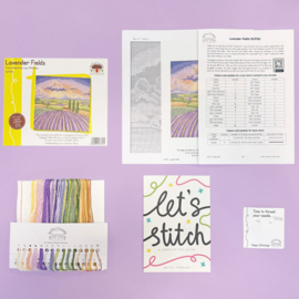 Borduurpakket Lucy Pittaway - Lavender Fields - Bothy Threads