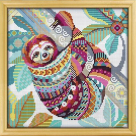 Borduurpakket Mandala Luiaard - 656-1 - Awesome Pattern Studio