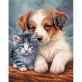 DP413 - Canvas op houten frame - Vrienden - 40 x 50 cm