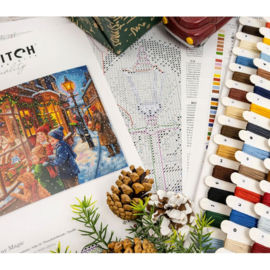 Borduurpakket LETI L10-007 - Holiday Magic - Kerstvakantie Magie -Leti Stitch