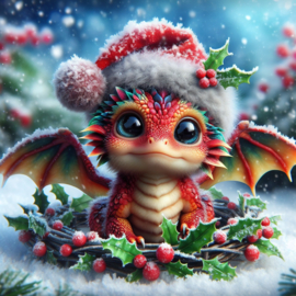 Christmas Dragon - Little Dragon Design