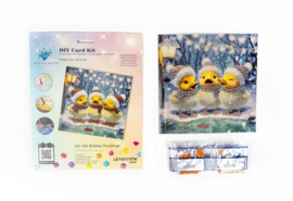 481-500 Holiday Ducklings – DIY Diamond Painting Christmas Card