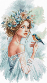 148 - Borduurpakket AVA Stitch - The Lady of the Garden - De vrouw van de Tuin