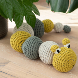 Caterpillar LOLA XL - Eco Barbante - Amigurumi (complete set inclusief haaknaald)