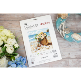 B735 Borduurpakket Luca-S - Azure beach - Azuur Strand