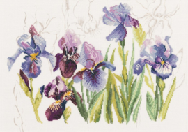 Home and Garden - Blauwe Irissen (linnen)