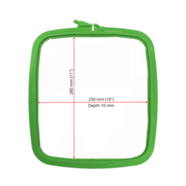 Nurge rechthoekige borduurring, 4️⃣ 25 cm x 28 cm, GROEN
