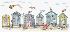 BORDUURPATROON LETI L410 - Seaside Cottages - Strandhuisjes - (ALLEEN PATROON)