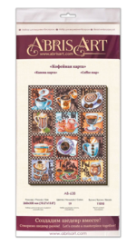 638 KRALEN BORDUURPAKKET COFFEE MAP - ABRIS ART