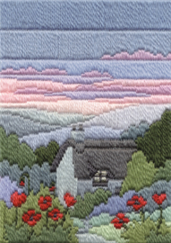 PLATSTEEK PAKKET LONG STITCH SEASONS - SUMMER EVENING - DWD