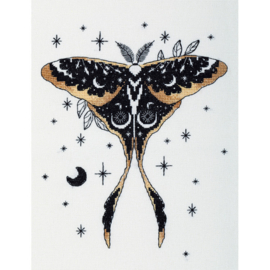 Borduurpakket Black Gold Moth - PANNA