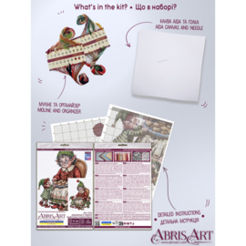 AH-346 Borduurpakket ABRIS ART - Grandma's Treats - Grootmoeders Koekjes