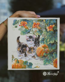 Borduurpakket Pumpkin Patch Chase - Merejka (307)