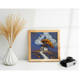 AM263 KRALEN BORDUURPAKKET Cottage Beneath the Clouds - Huisje onder de Wolken