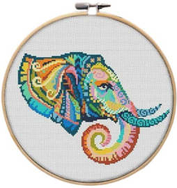 Borduurpakket Mandala Olifant - 184 - Awesome Pattern Studio