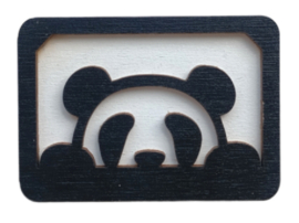 Houten Naaldendoosje Panda