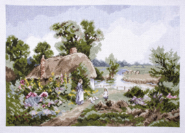 Borduurpakket My Cross Stitch – Rural England – The Croft (DMC garens)