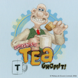 Borduurpakket Wallace & Gromit - Smashing Tea! - Bothy Threads