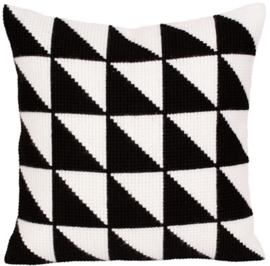 5275 KUSSEN BORDUURPAKKET BLACK-AND-WHITE - COLLECTION D'ART