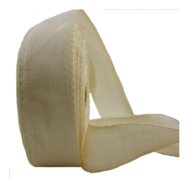 Borduurband 7 cm ecru, 10 draads, per meter, 100% linnen