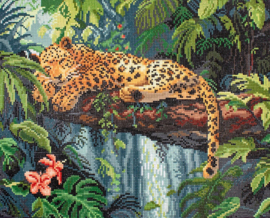 LT02 Leopard on a Branch - Diamond Painting - Letistitch