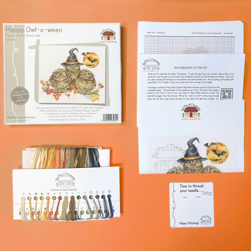 Borduurpakket Hannah Dale - Happy Owl-o-ween - Bothy Threads