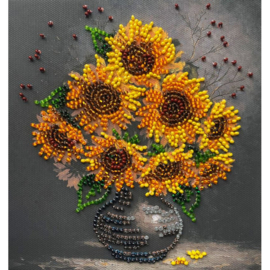 AM269 KRALEN BORDUURPAKKET Homely sunflowers - Huiselijke Zonnebloemen