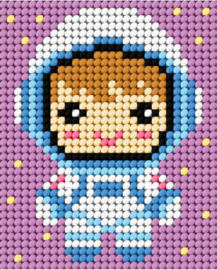 9788- MY FIRST EMBROIDERY - ORCHIDEA - ASTRONAUT
