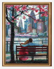 A1015 - Borduurpakket Blooming New York - Bloesem New York - Aine