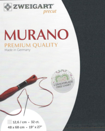 Murano 32ct 7026 (48 x 68 cm) - Zweigart - Granietgrijs