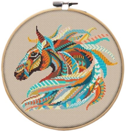 Borduurpakket Mandala Paard - 204 - Awesome Pattern Studio