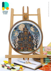Borduurpakket Awesome Pattern Studio - Haunted House - Spookhuis
