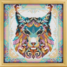 Borduurpakket Mandala Lynx - 237-1 - Awesome Pattern Studio