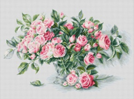 B2286 BOUQUET OF PINK ROSES (aida)