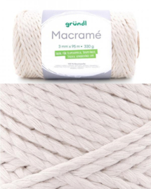 Macramé 330gram natuur Grundl Wolle